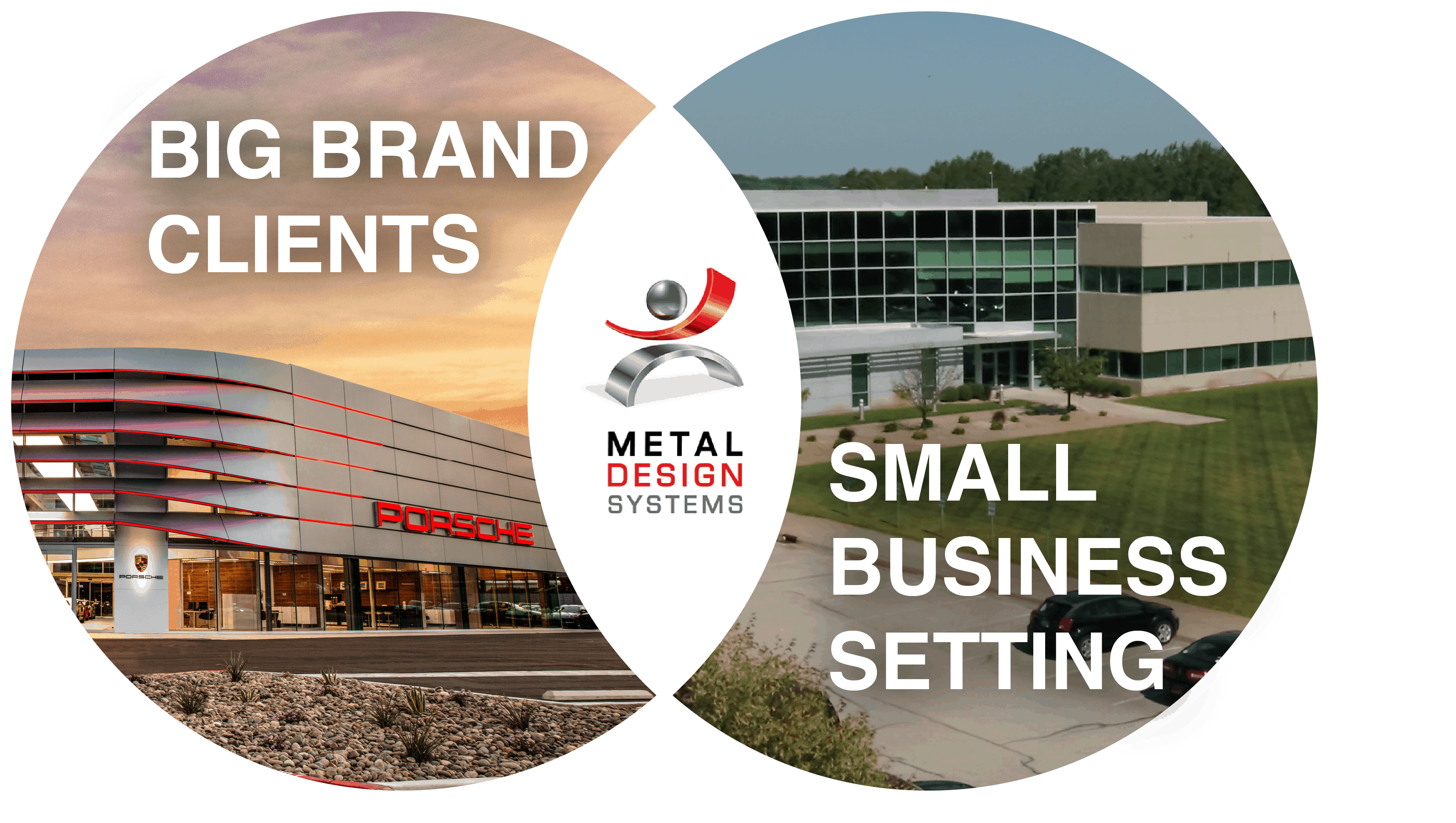 Metal Design Systems provides the opportunity to work for big brand clients in a small business setting.